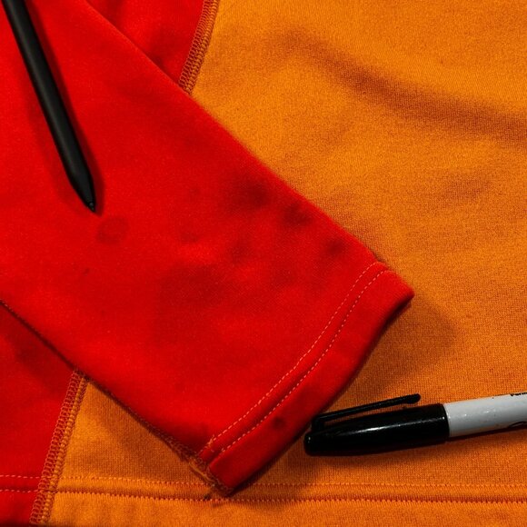 Patagonia Capilene 4 Expedition 1/4 Zip Pullover Sweater Orange Womens Medium - Picture 2 of 11